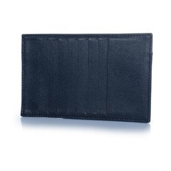 Chanel, blue leather zip wallet with card slot