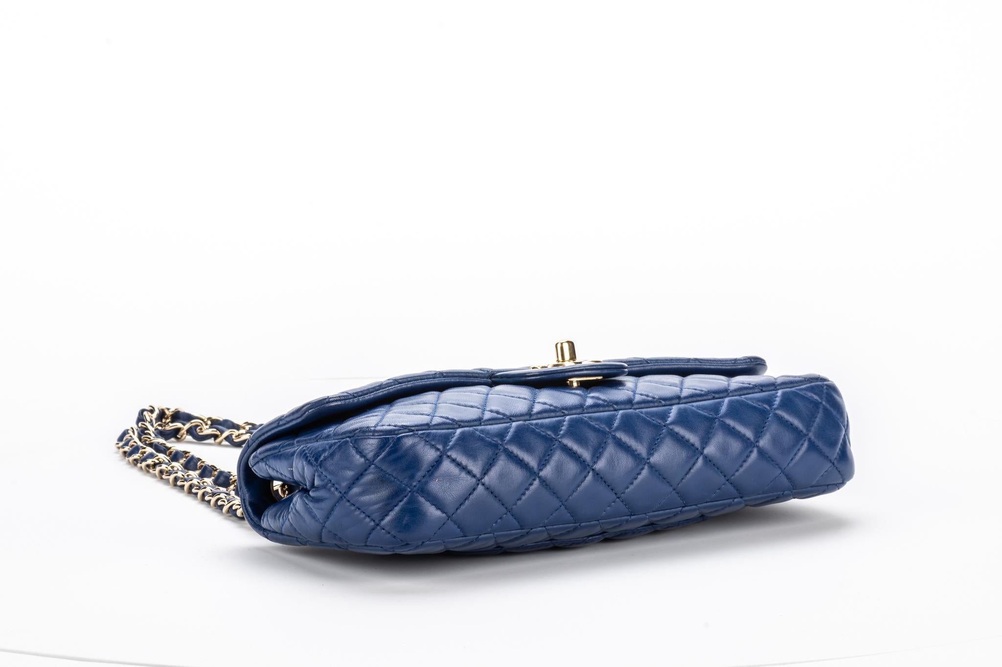 Chanel Blue Limited Edition Heart Charm Flap Bag 3