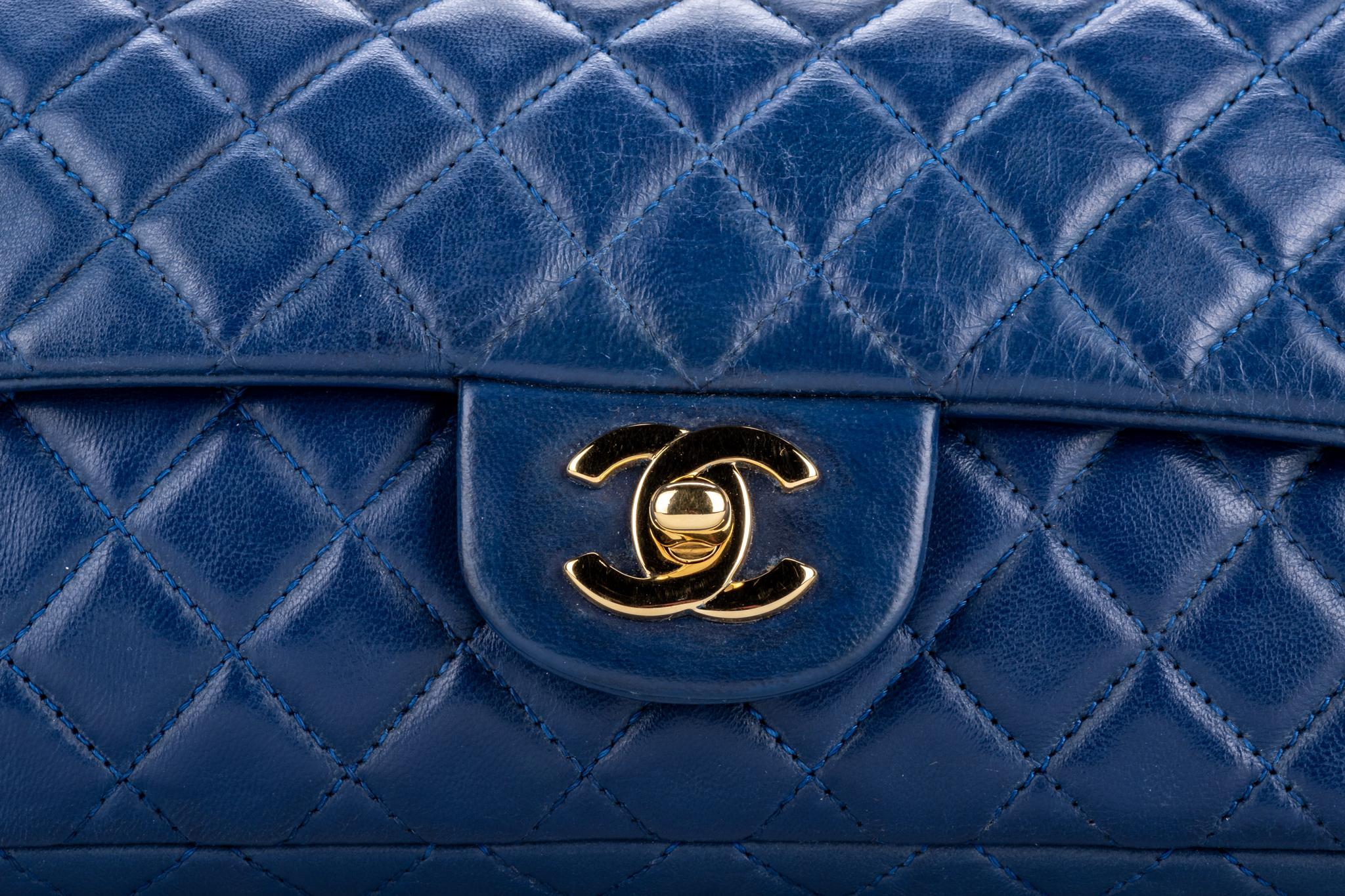 blue chanel heart bag