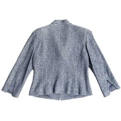 Chanel Blue Linen and Cotton Blazer