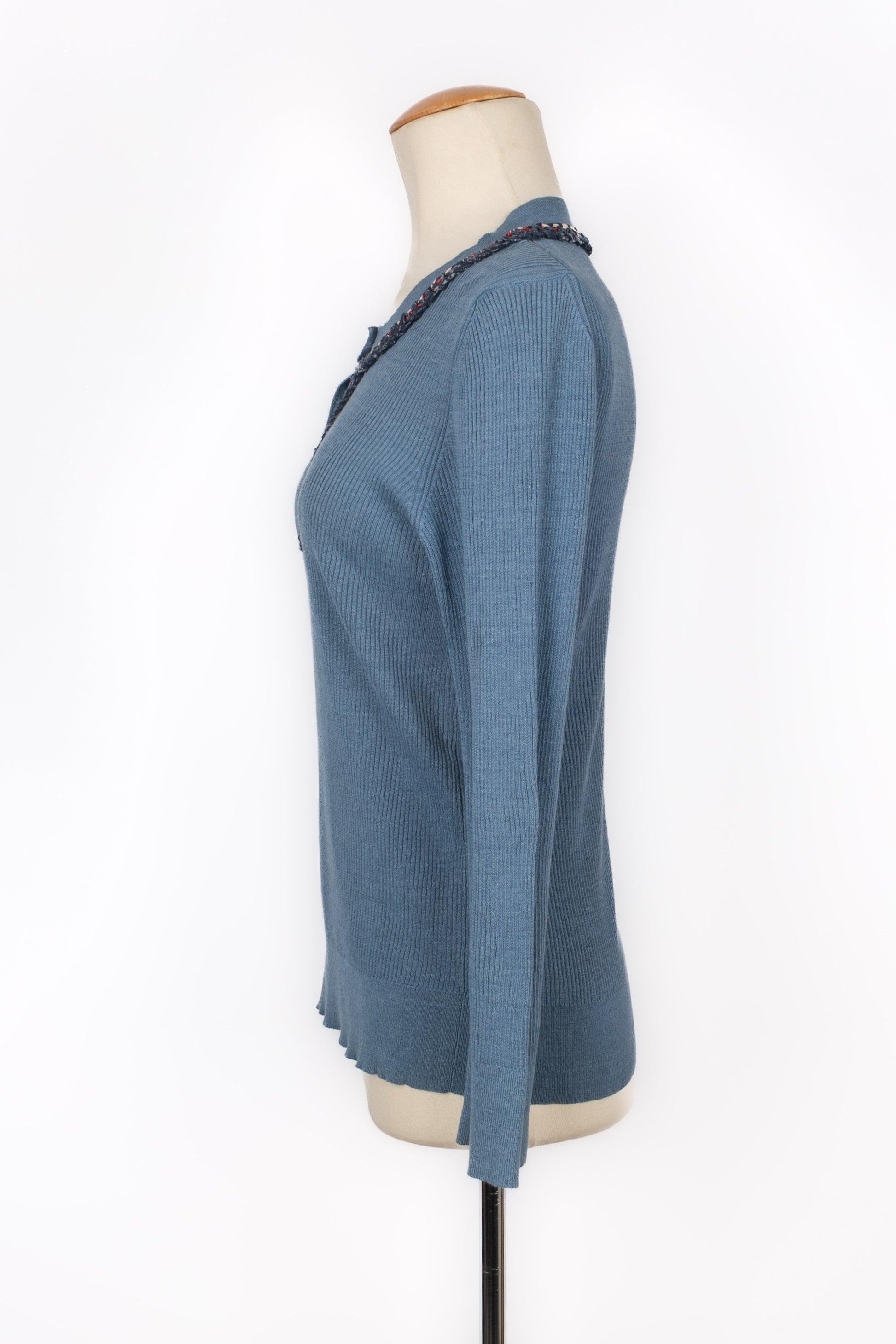 Chanel blue Long-Sleeved top In Excellent Condition In SAINT-OUEN-SUR-SEINE, FR