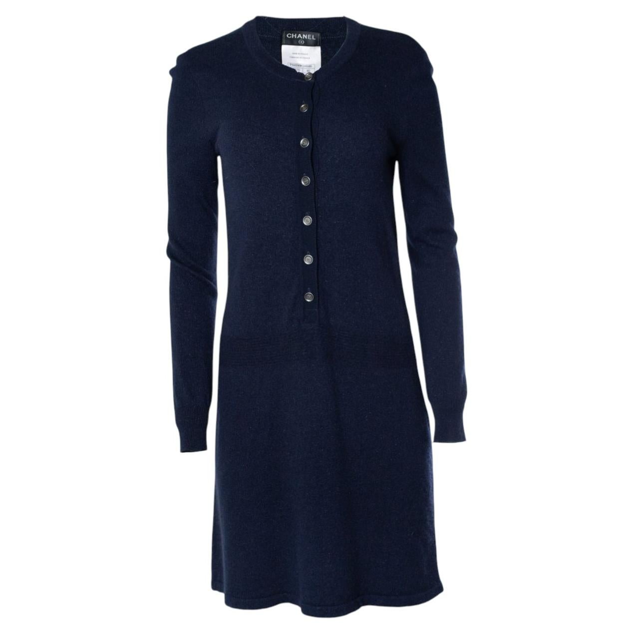 Chanel, blue lurex dress