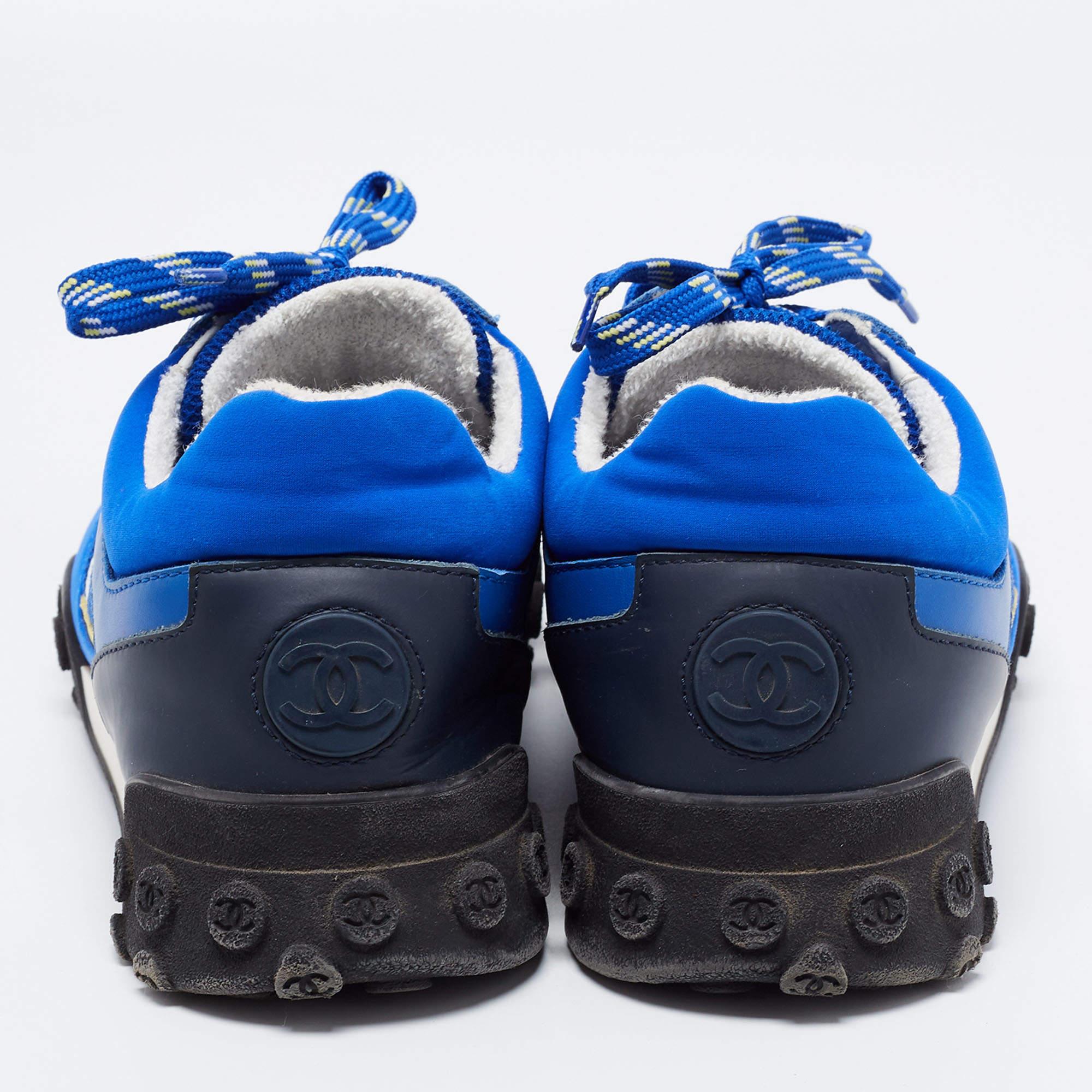 blue chanel sneakers