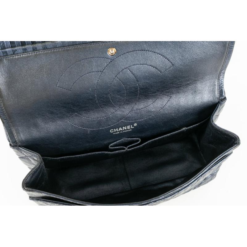 Chanel Blue Metallic Leather Bag, 2008/09 5