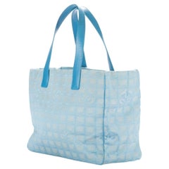 Chanel Blue Monogram Travel Ligne Tote
