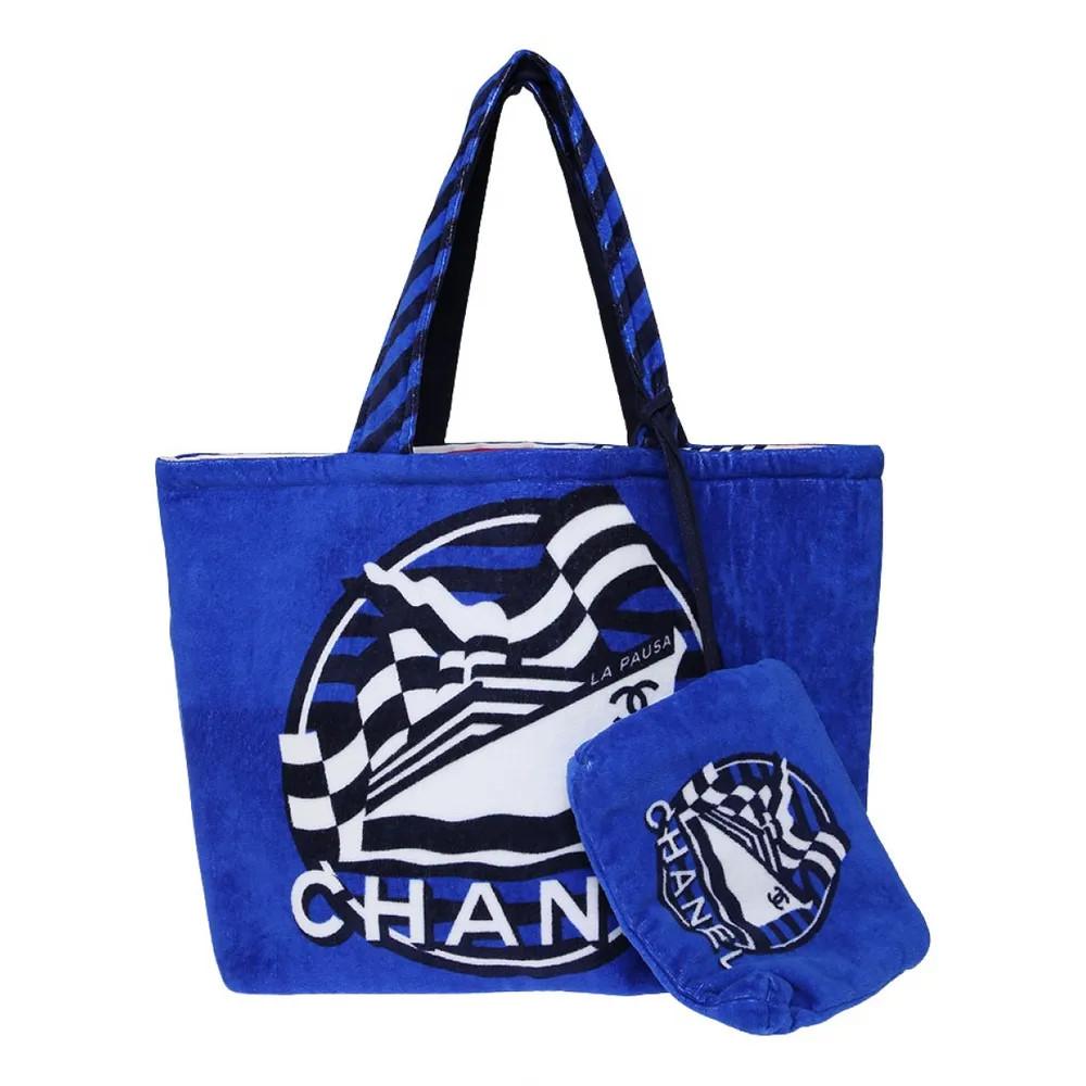 Chanel blue multicoloured La Pausa sea shoulder bag In Excellent Condition In Capri, IT