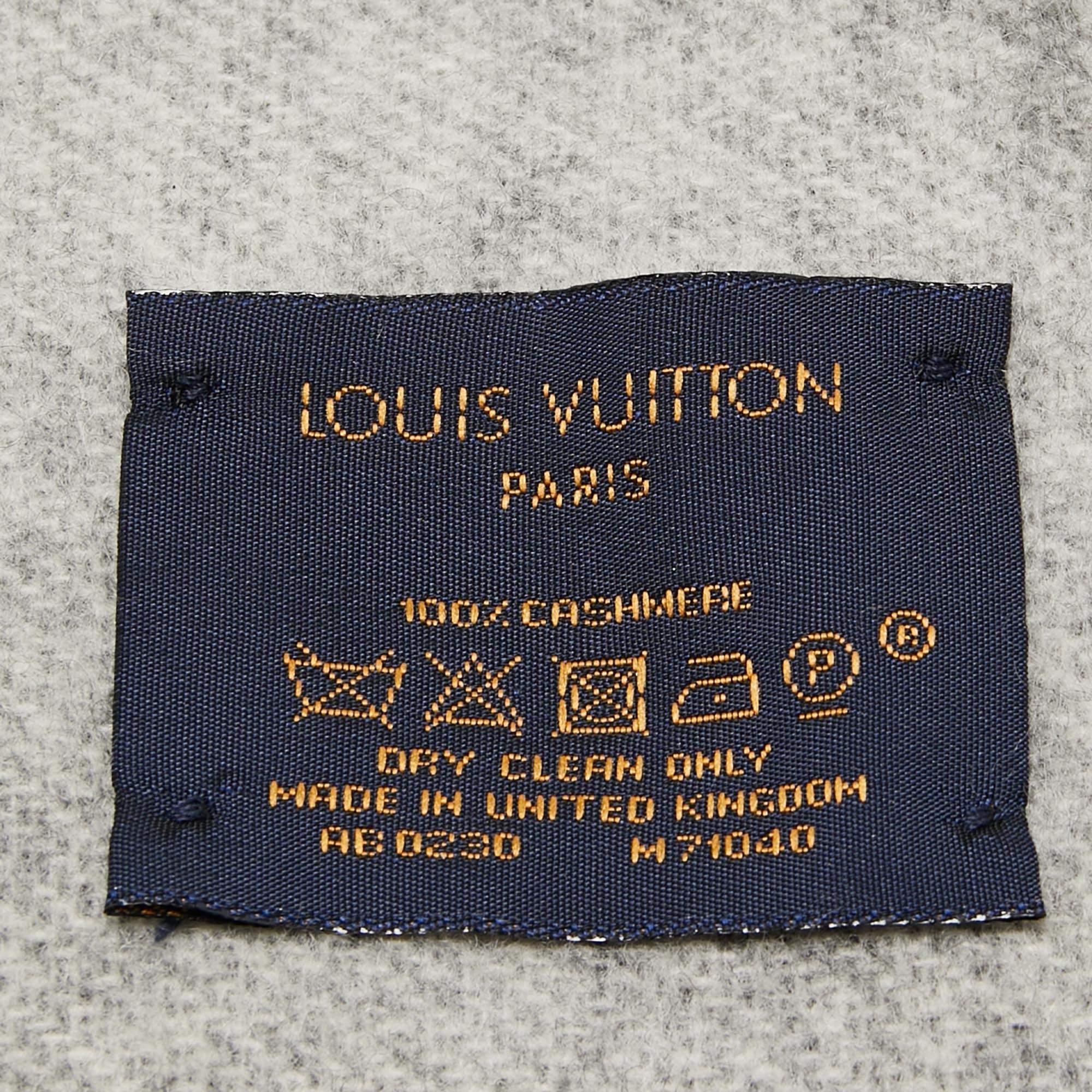 Chanel Azul Púrpura Estola de punto de algodón y seda con detalle de tweed en venta 1
