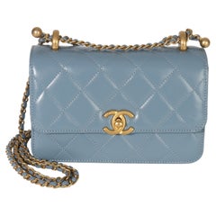 Chanel Blue Quilted Calfskin Mini Perfect Fit Flap Bag