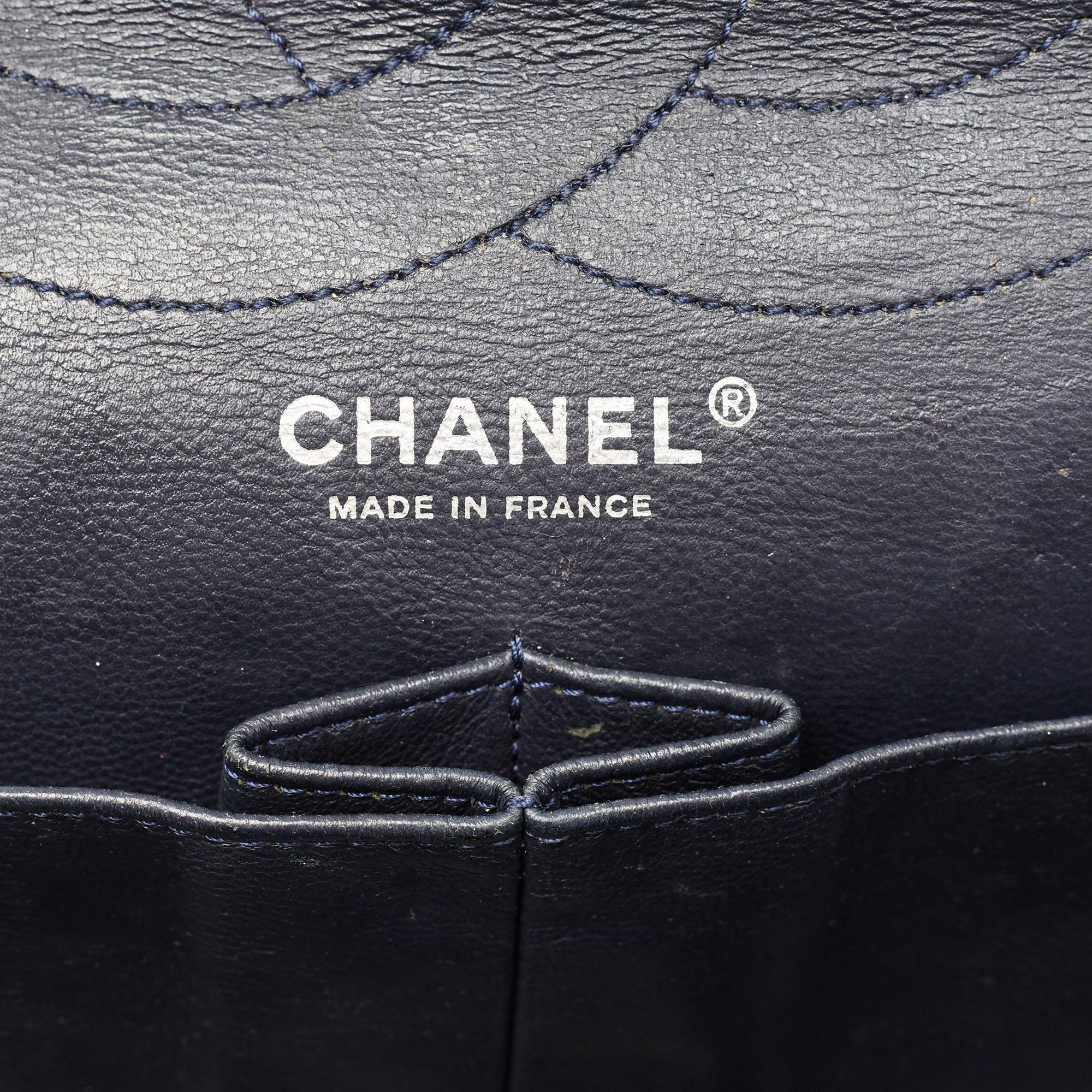 Chanel Bleu Denim Quilted Classic 227 Reissue 2.55 Flap Bag en vente 7