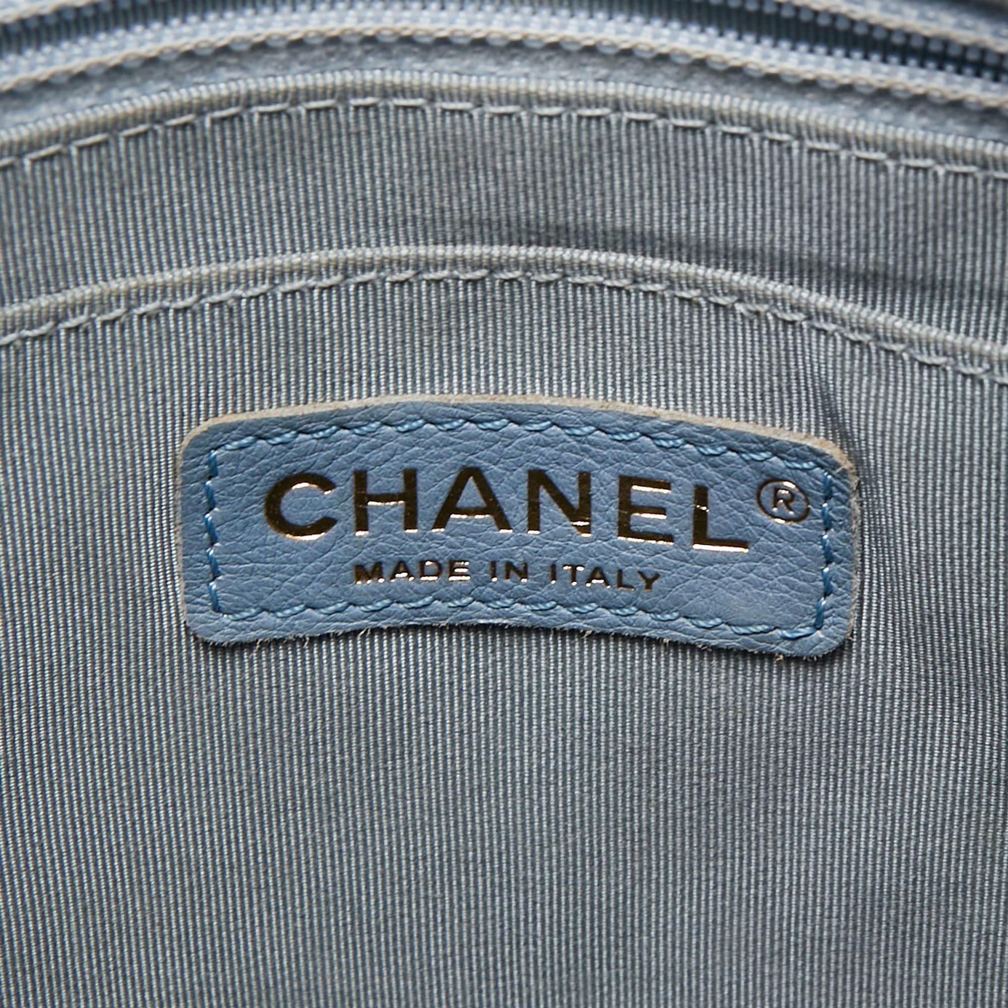 Chanel Blue Quilted Denim Urban Spirit Backpack 9
