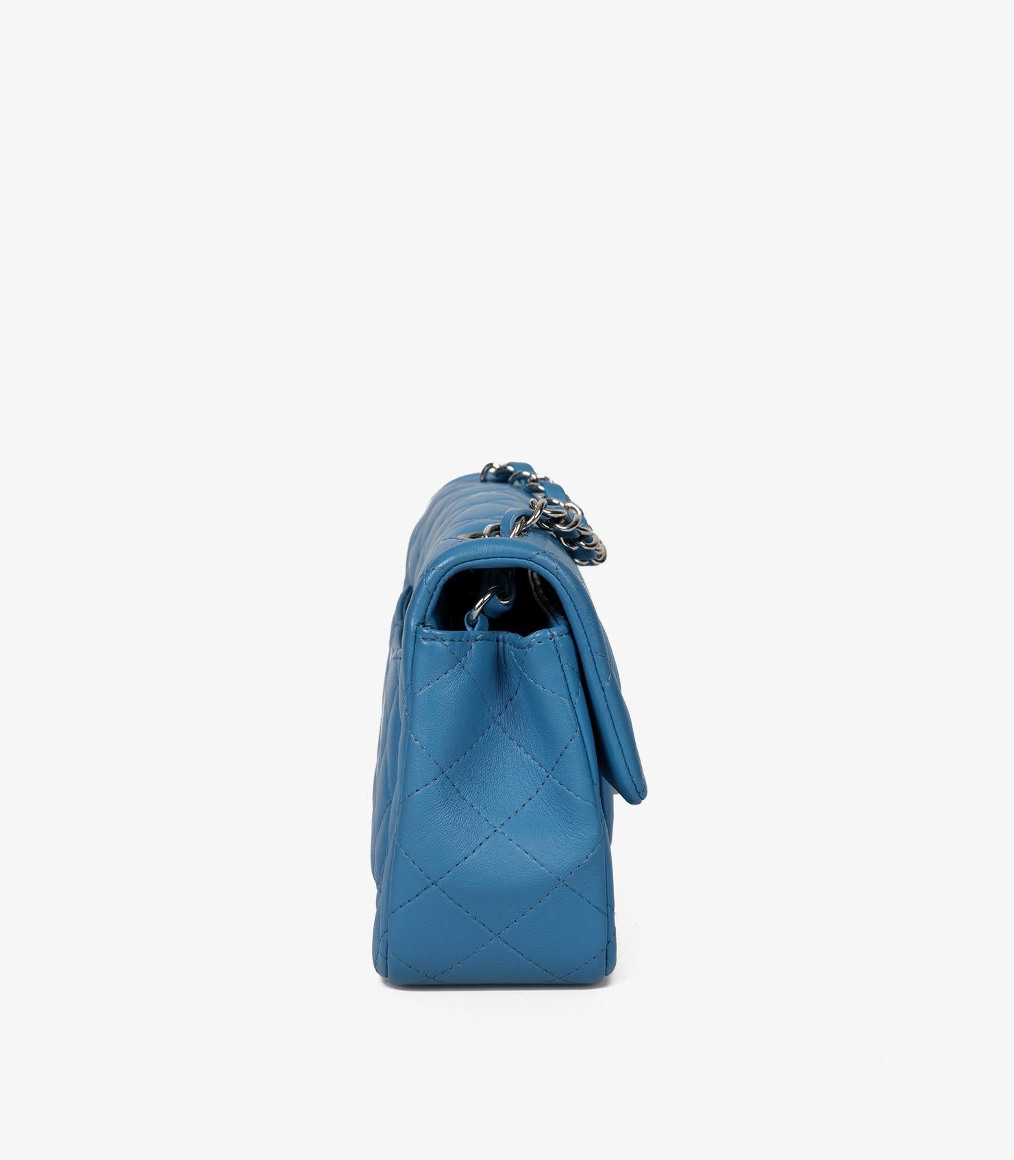 Women's or Men's Chanel Blue Quilted Lambskin Rectangular Mini Flap Bag