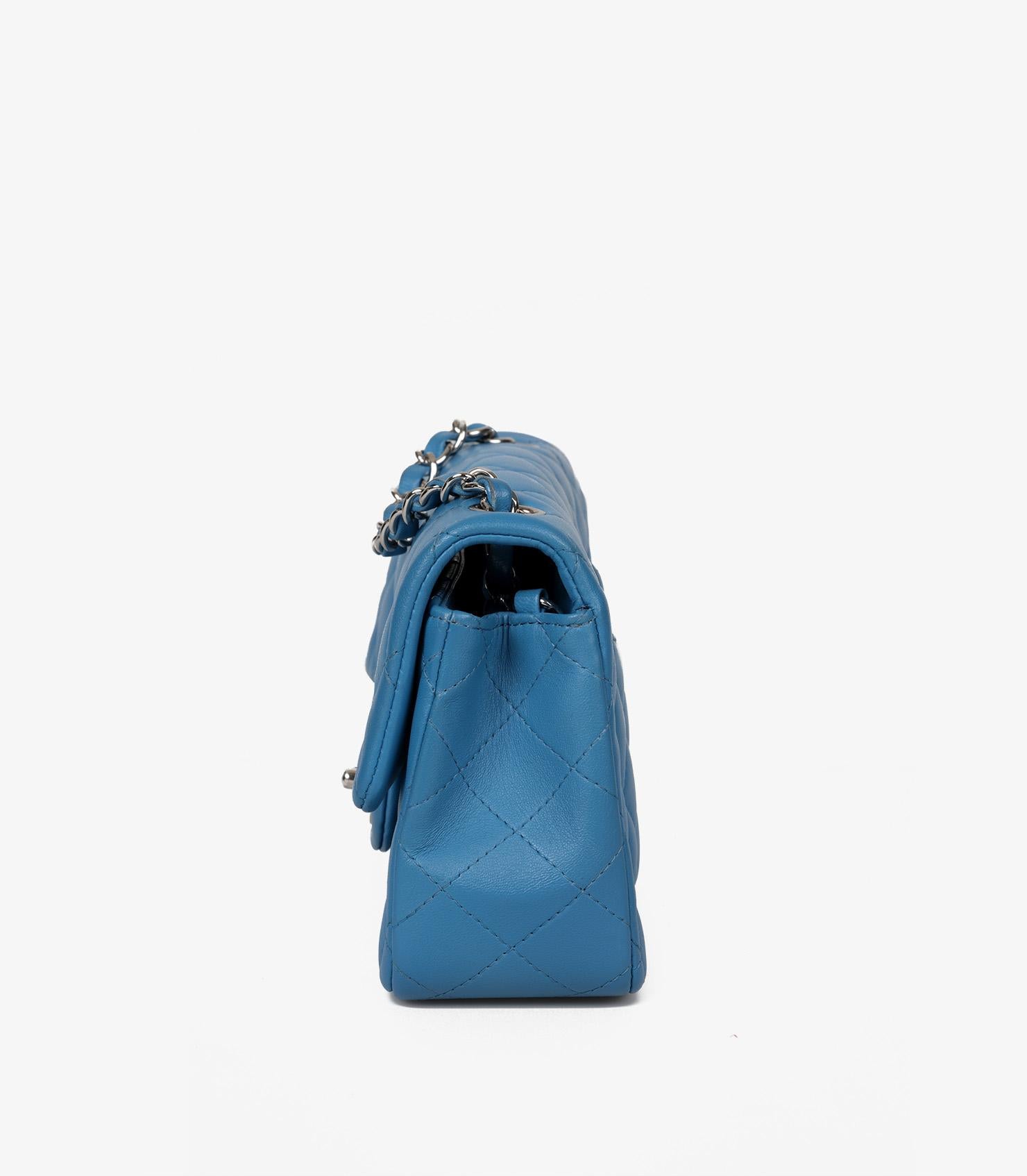 Chanel Blue Quilted Lambskin Rectangular Mini Flap Bag 1