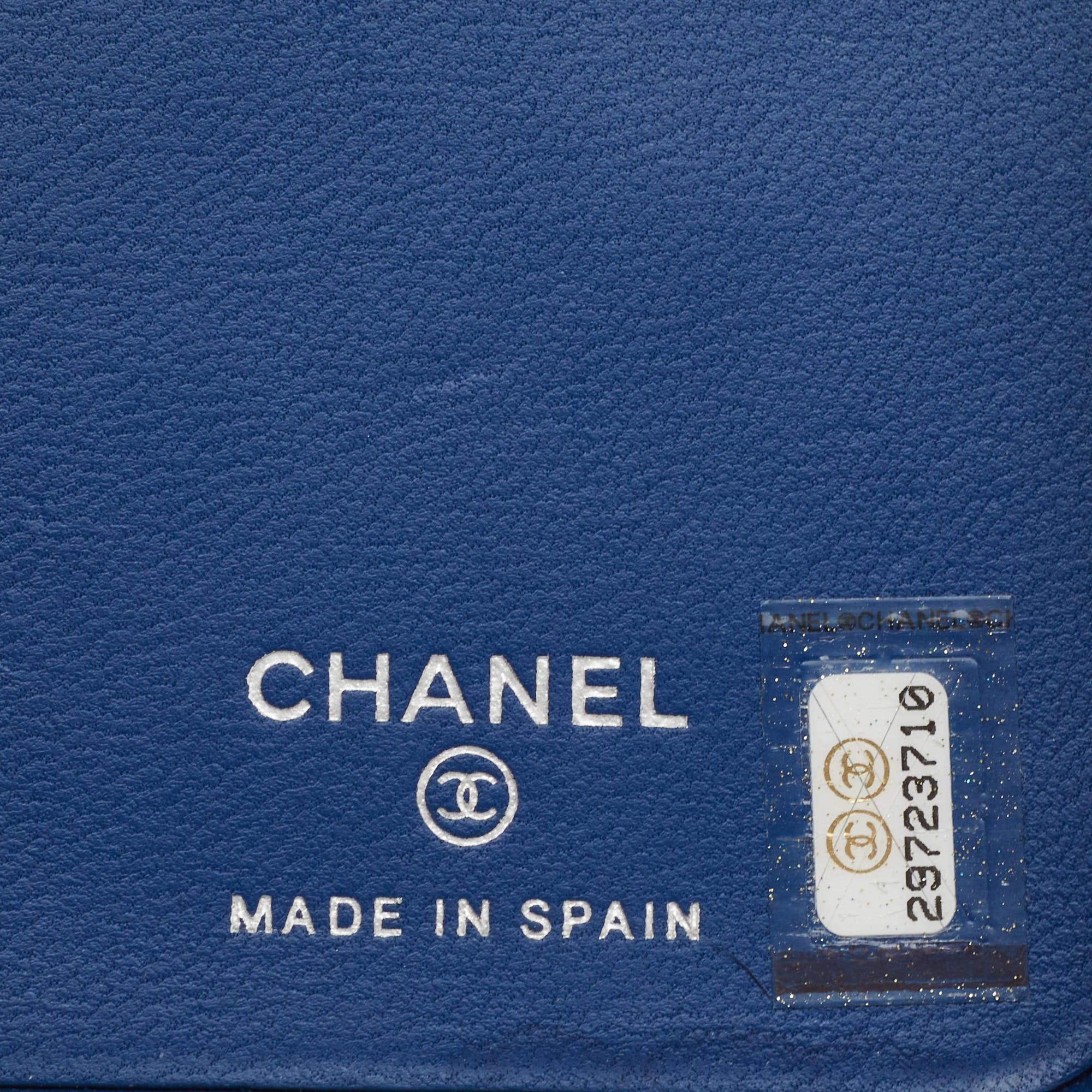 Chanel Blue Quilted Leather CC iphone 11 Pro Cover 2