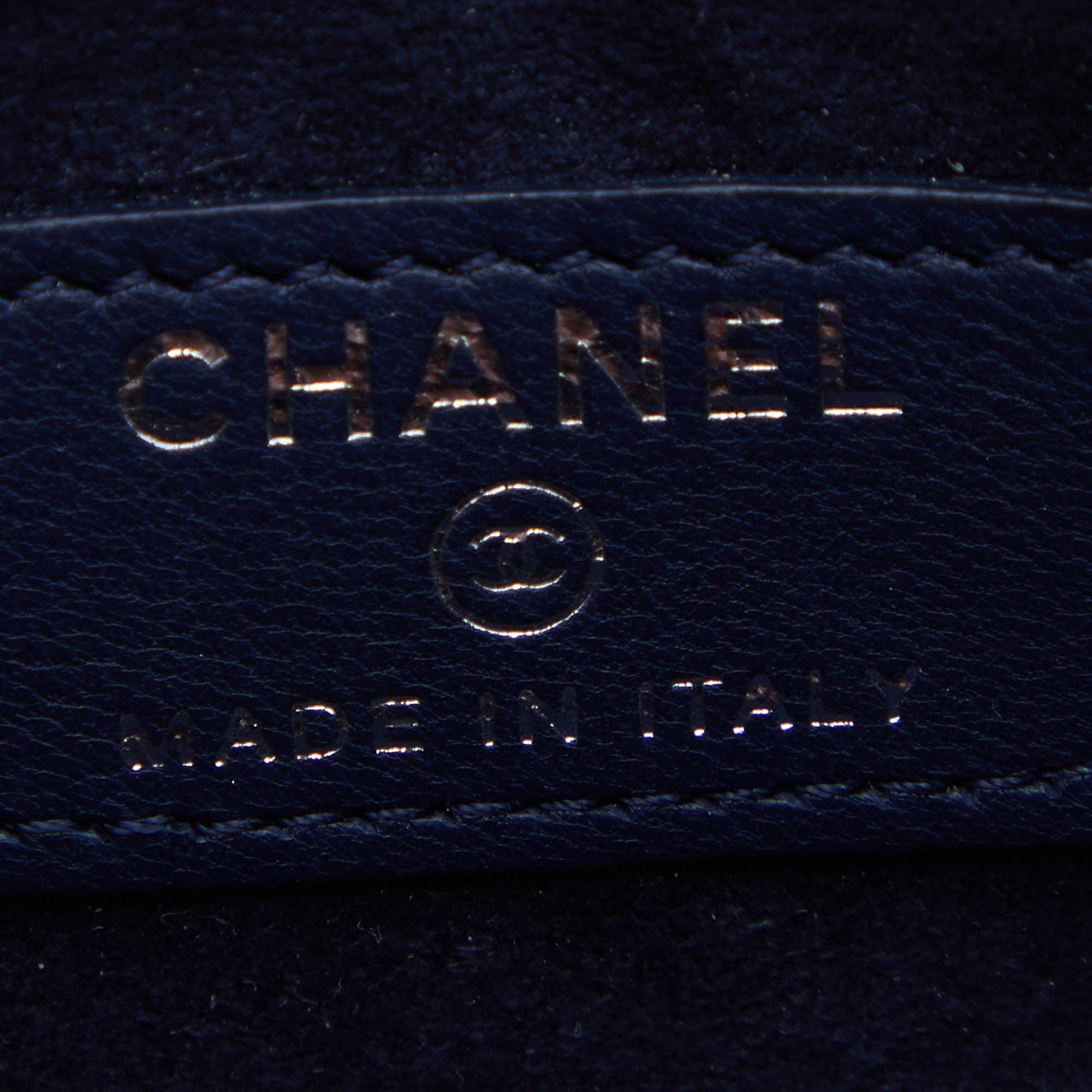 Chanel Blue Quilted Leather CC Phone Pouch 5