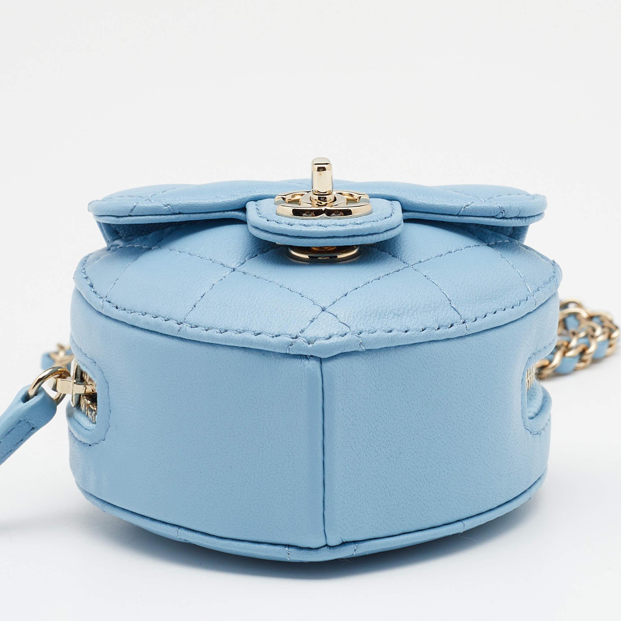 blue heart purse