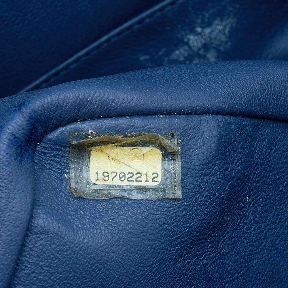 Chanel Blue Quilted Leather Wild Stitch Reissue 2.55 Classic 227 Double Flap Bag 5