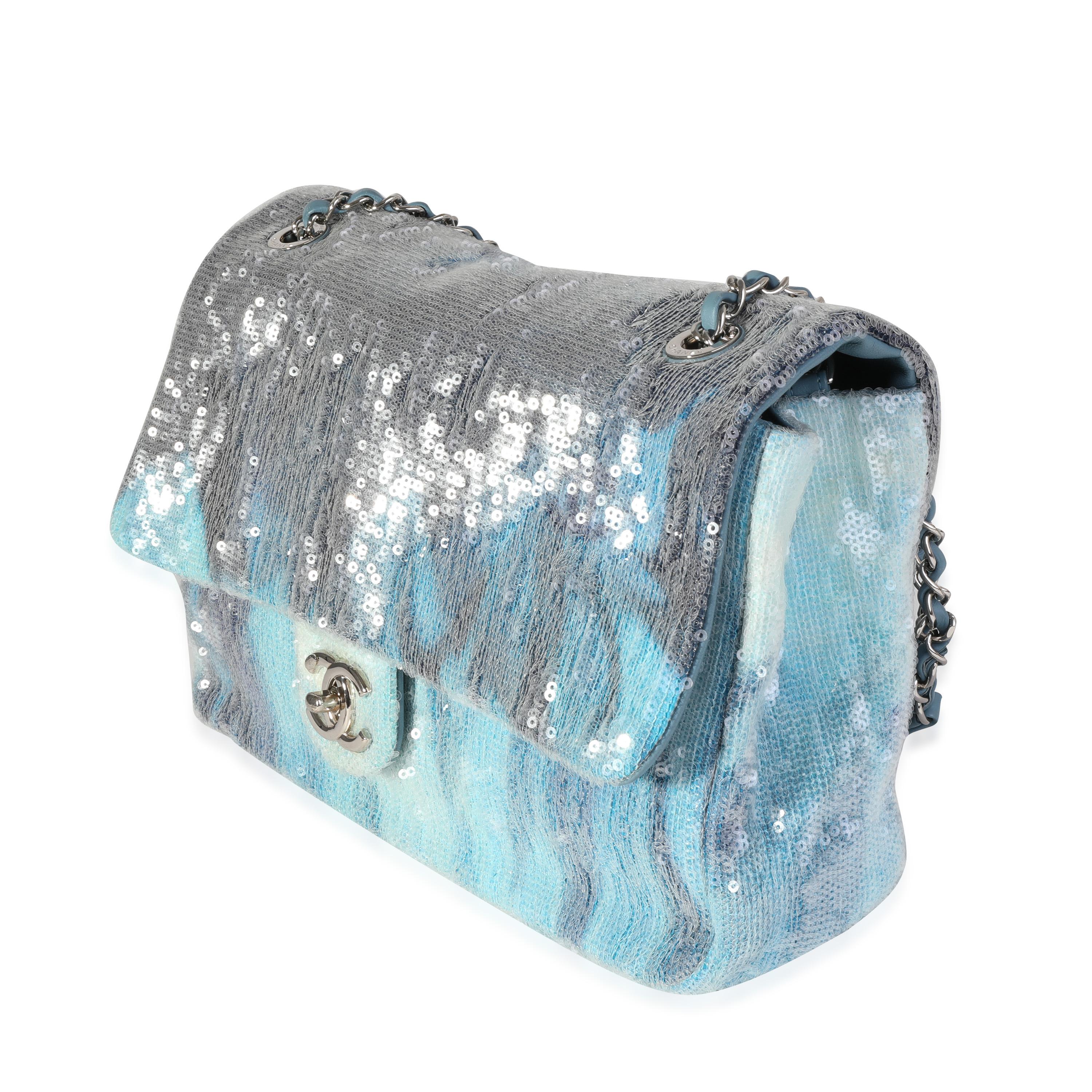 blue sequin chanel bag