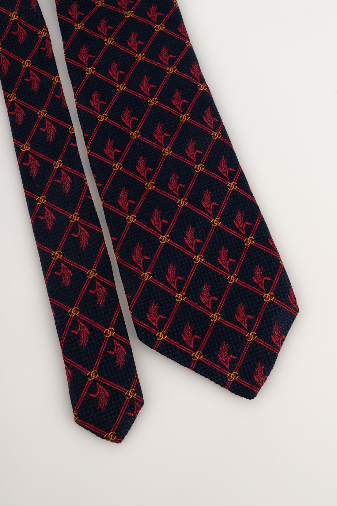 Men's Chanel Blue Silk Tie For Sale