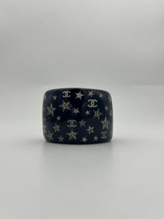 Chanel Blue Strass CC & Star Cuff Bracelet 2012