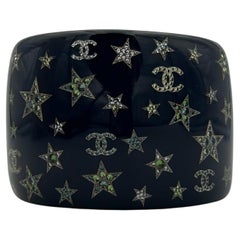 Chanel Blue Strass CC & Star Cuff Bracelet 2012