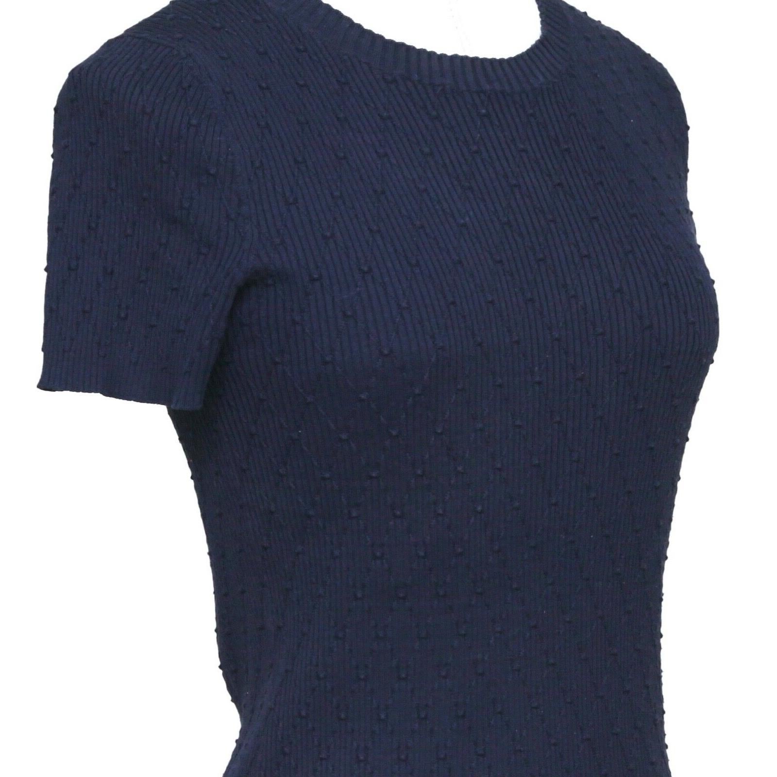 chanel navy sweater