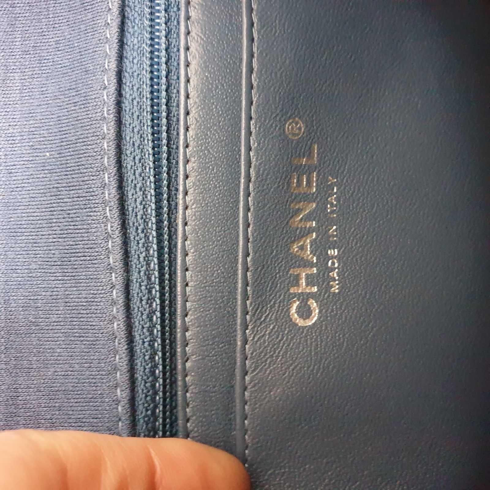 Chanel Blue Textile Mini Flap Bag For Sale at 1stDibs