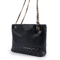 Chanel Blue Tote Shoulder Bag