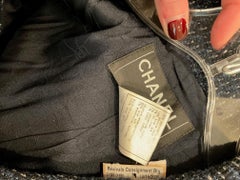 Chanel Blue Tweed 2-piece Skirt Suit