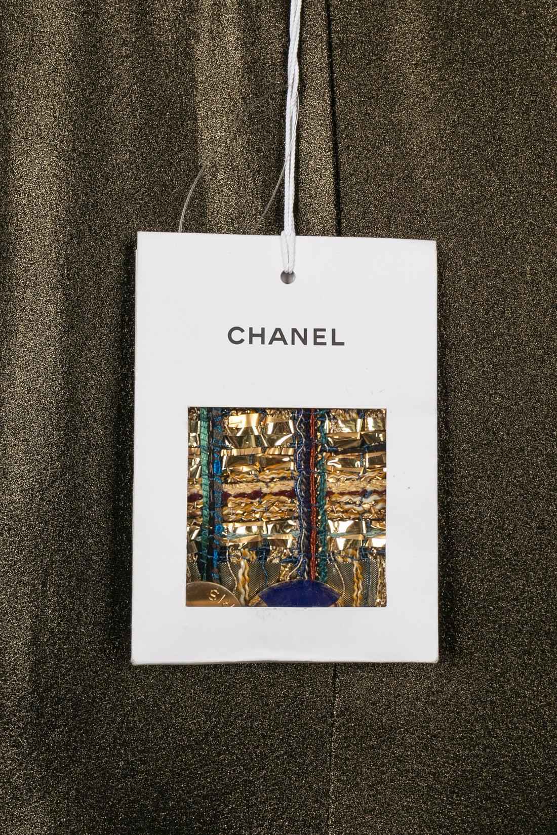 Chanel Blue Tweed and Velvet Coat Size 36FR, 2019 5