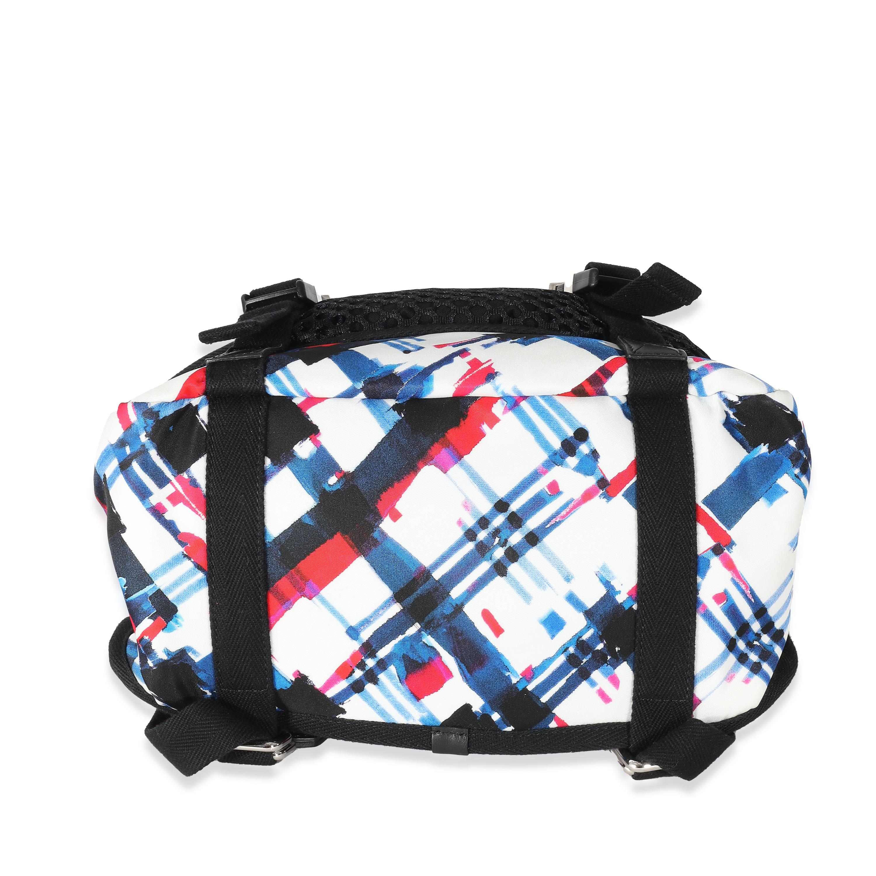 Chanel Blue White Red Nylon Airline Backpack For Sale 2