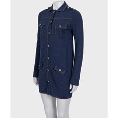 Chanel Blue Wool & Silk Dress Sz. FR36 / S