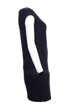 Chanel, blue woven dress with pockets