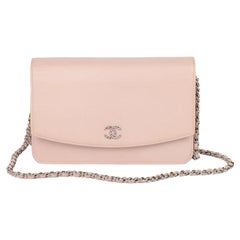 Chanel Blush Kaviar Leder Brieftasche-On-Chain WOC