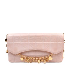 Chanel Blush Lambskin Lucky Charms Chain Flap Bag