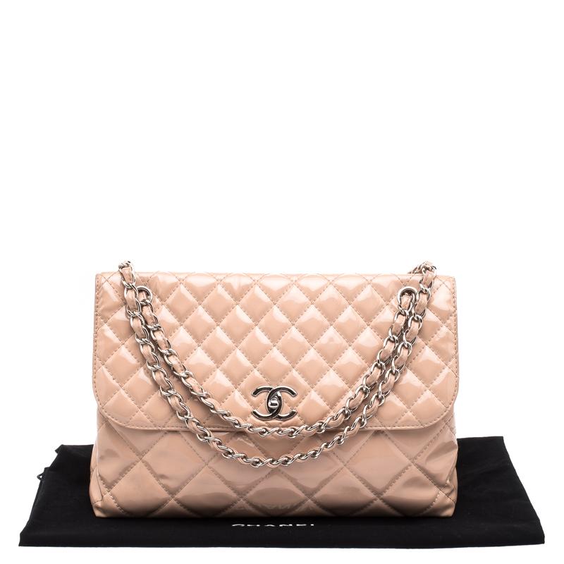 Chanel Blush Pink Quilted Patent Leather In-The-Business Flap Bag 6