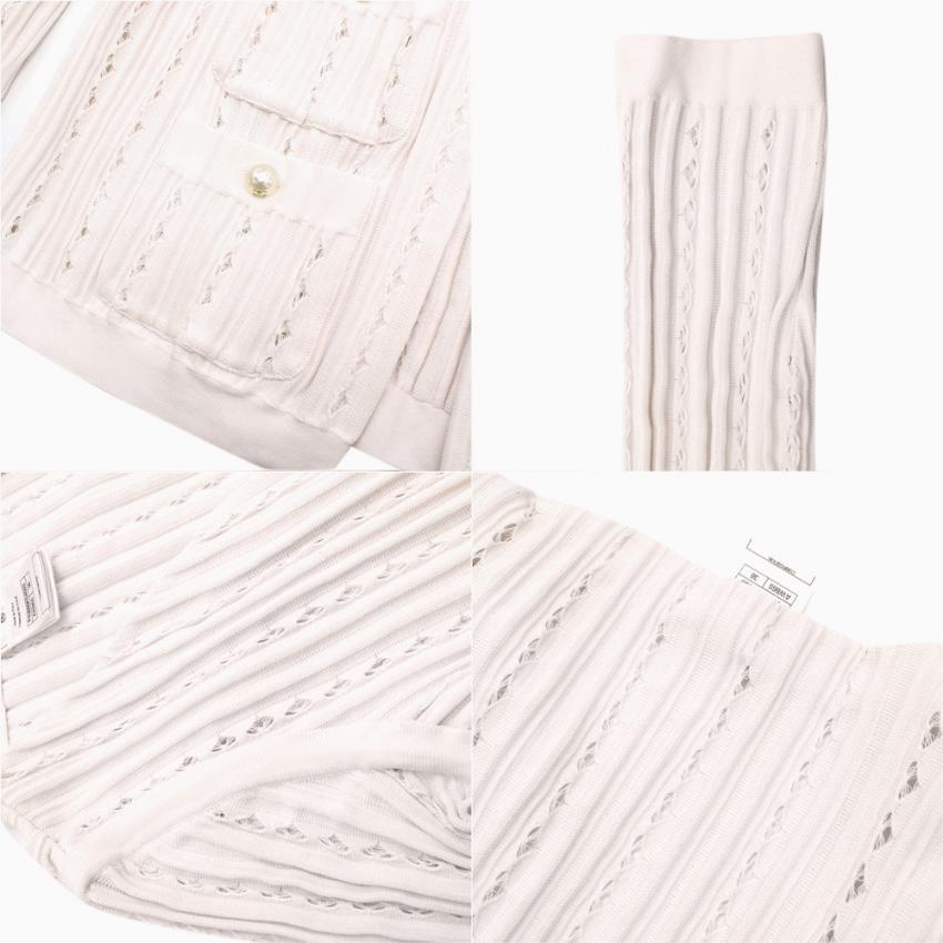 Chanel Blush Pleated Knit Twinset - Size US 6 1