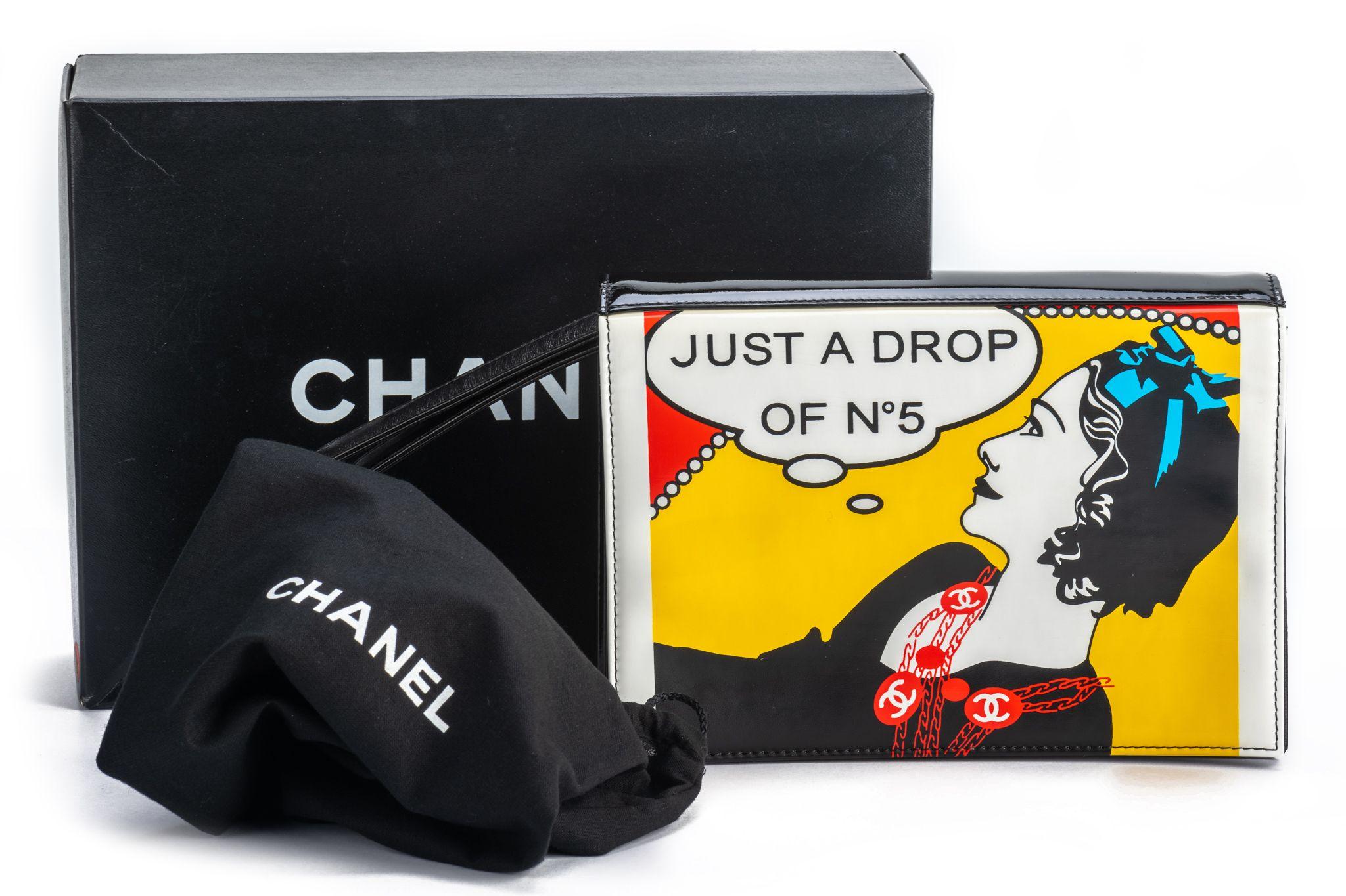 Chanel BNIB Coco Comics Clutch Bag For Sale 8