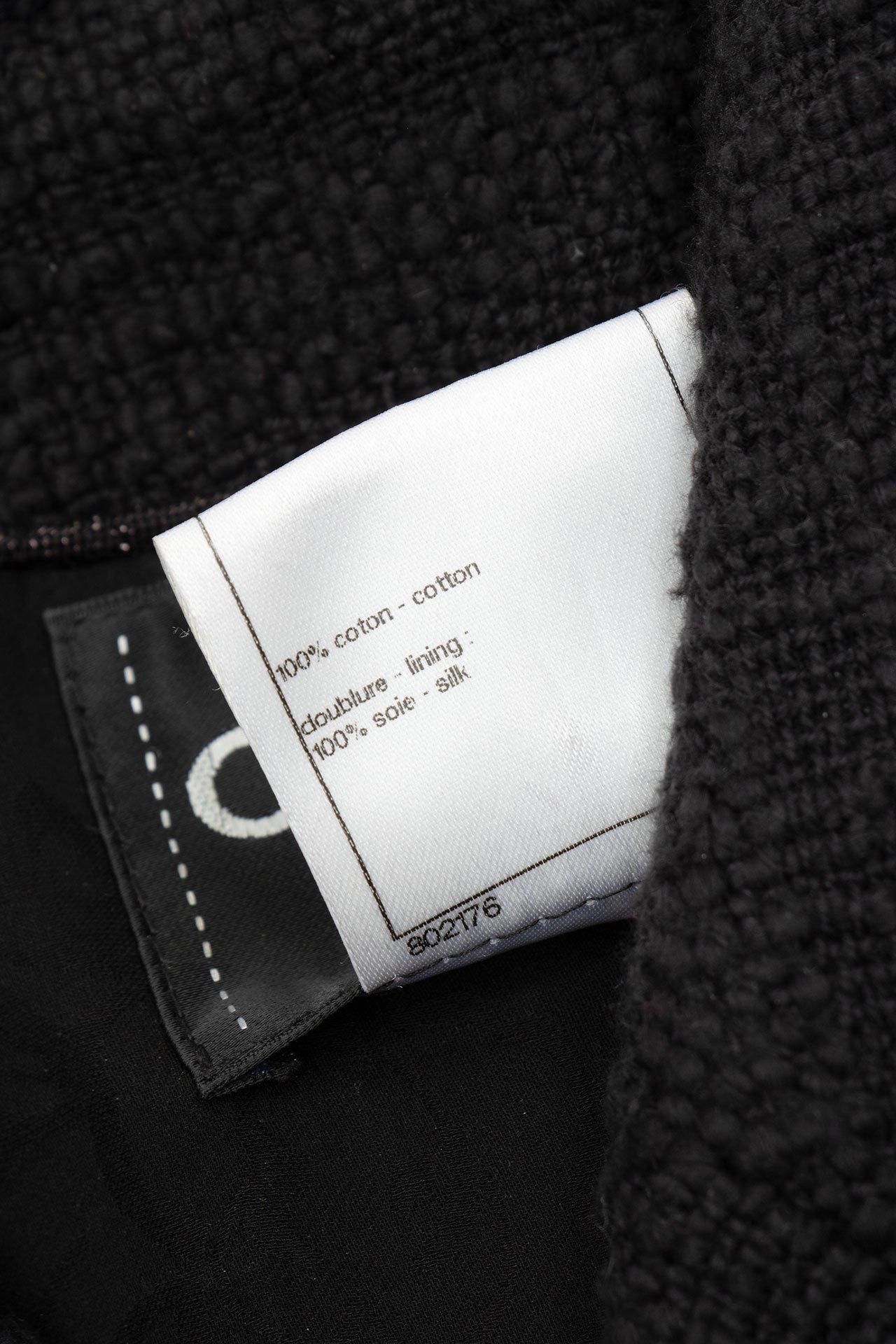 Chanel Bombay CC Jewel  Buttons Black Tweed Jacket 5