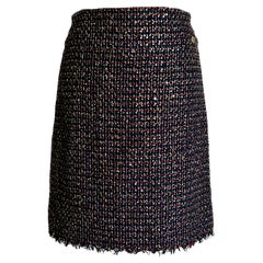 Chanel Bombay Electric Shimmer Lesage Tweed Skirt