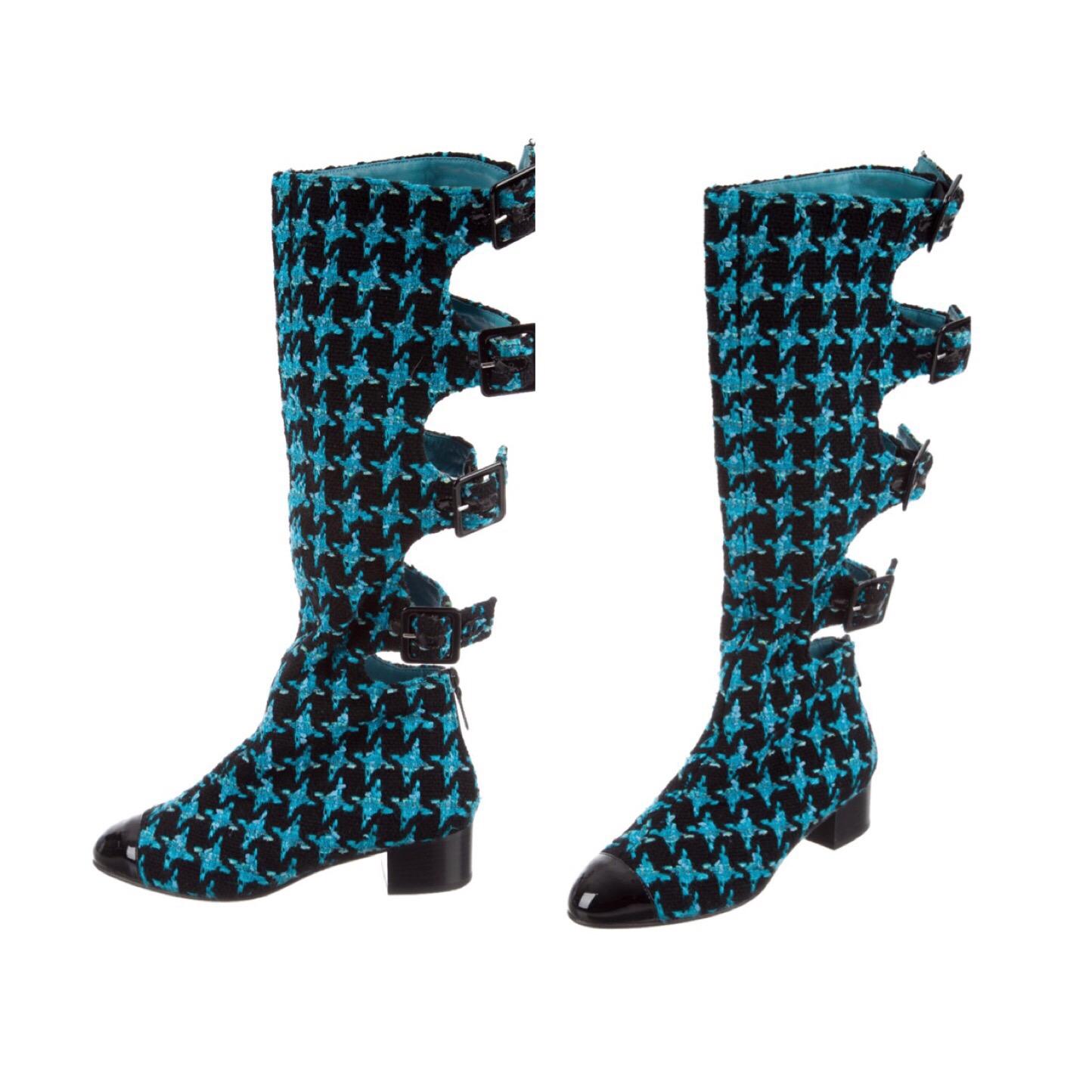 CHANEL Blue Boots for Women for sale  eBay