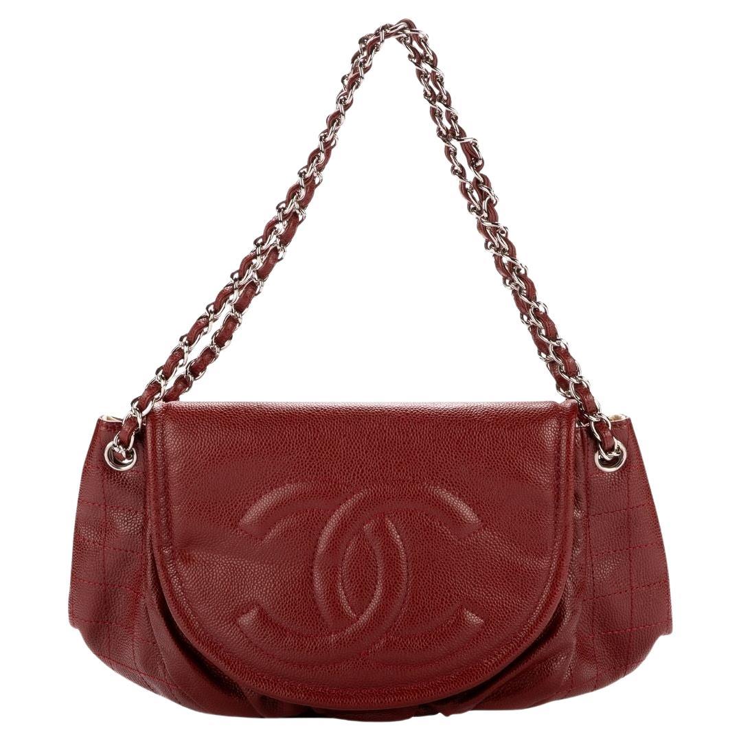 Chanel Bordeaux by Karl Lagerfeld 2008 CC Flap Bag For Sale