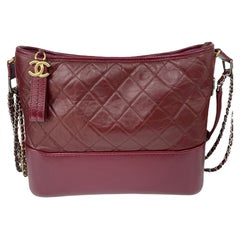 Chanel - Sac Gabrielle en cuir bordeaux