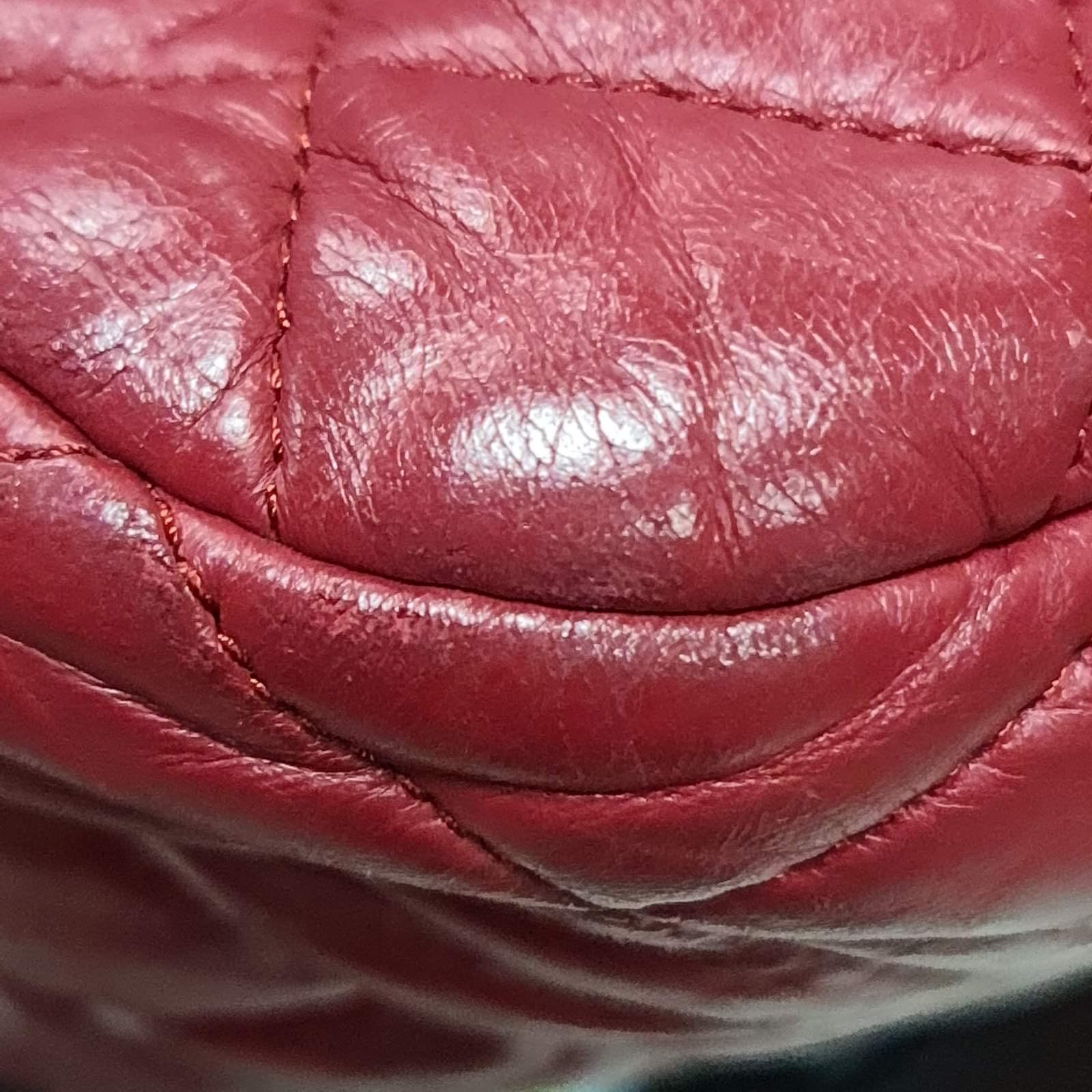 CHANEL Bordeaux Leather Matelasse Boston Bag  For Sale 5