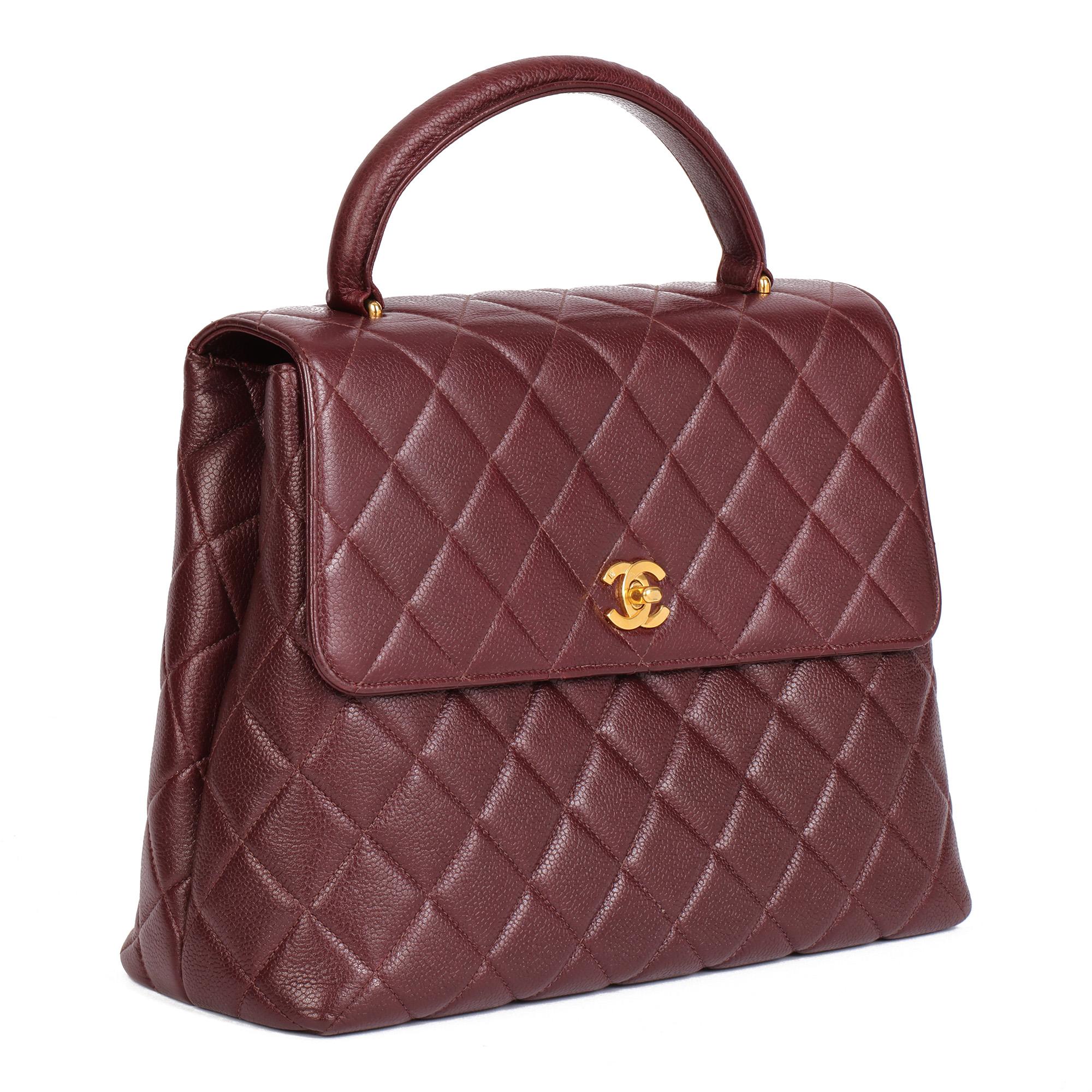 CHANEL
Bordeaux Quilted Caviar Leather Vintage Classic Kelly 

Serial Number: 4374449
Age (Circa): 1996
Accompanied By: Chanel Dust Bag, Authenticity Card
Authenticity Details: Authenticity Card, Serial Sticker (Made in France)
Gender: Ladies
Type:
