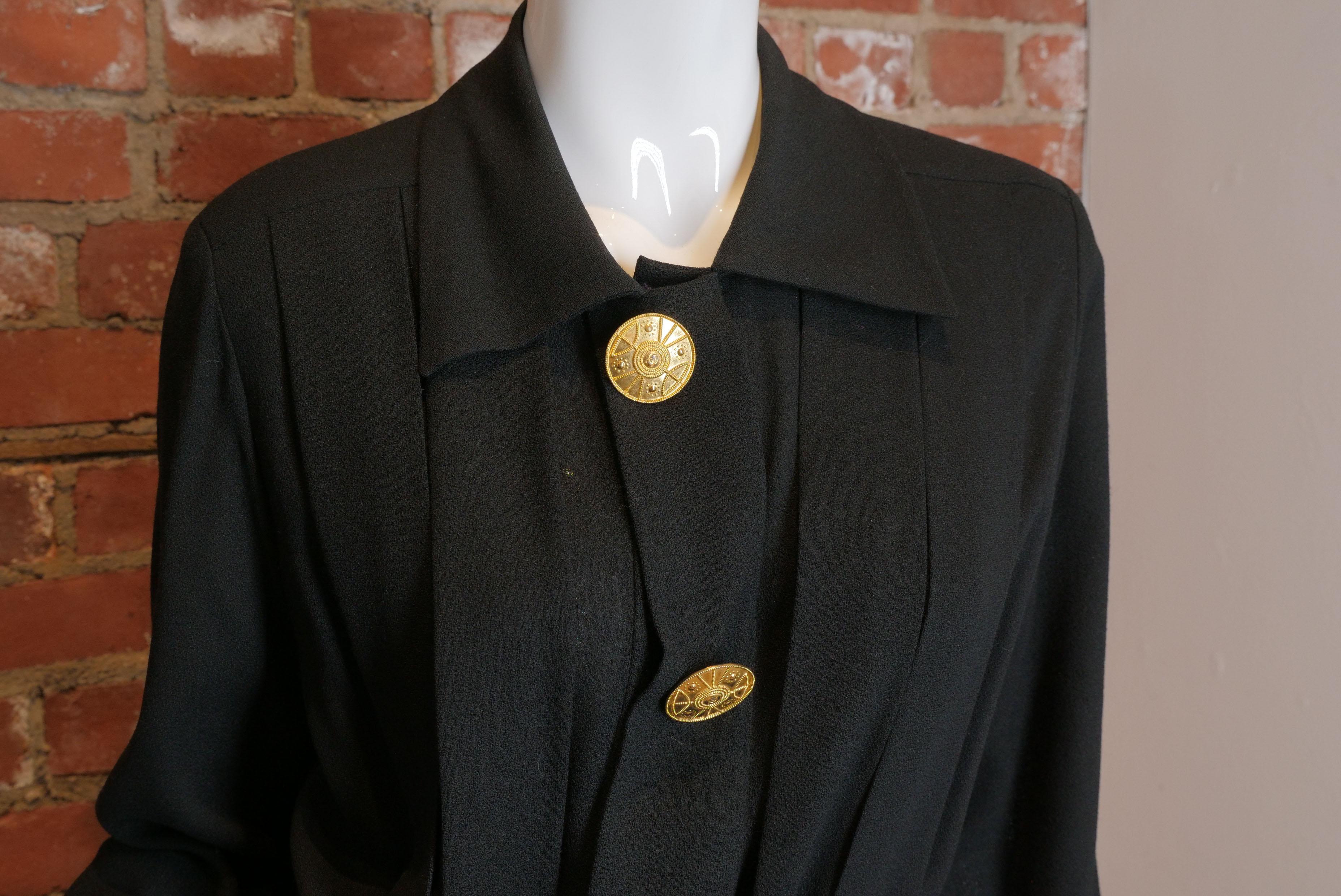 Chanel Boutique Black Belt Dress w/ Gold Hardware In Good Condition In Bridgehampton, NY