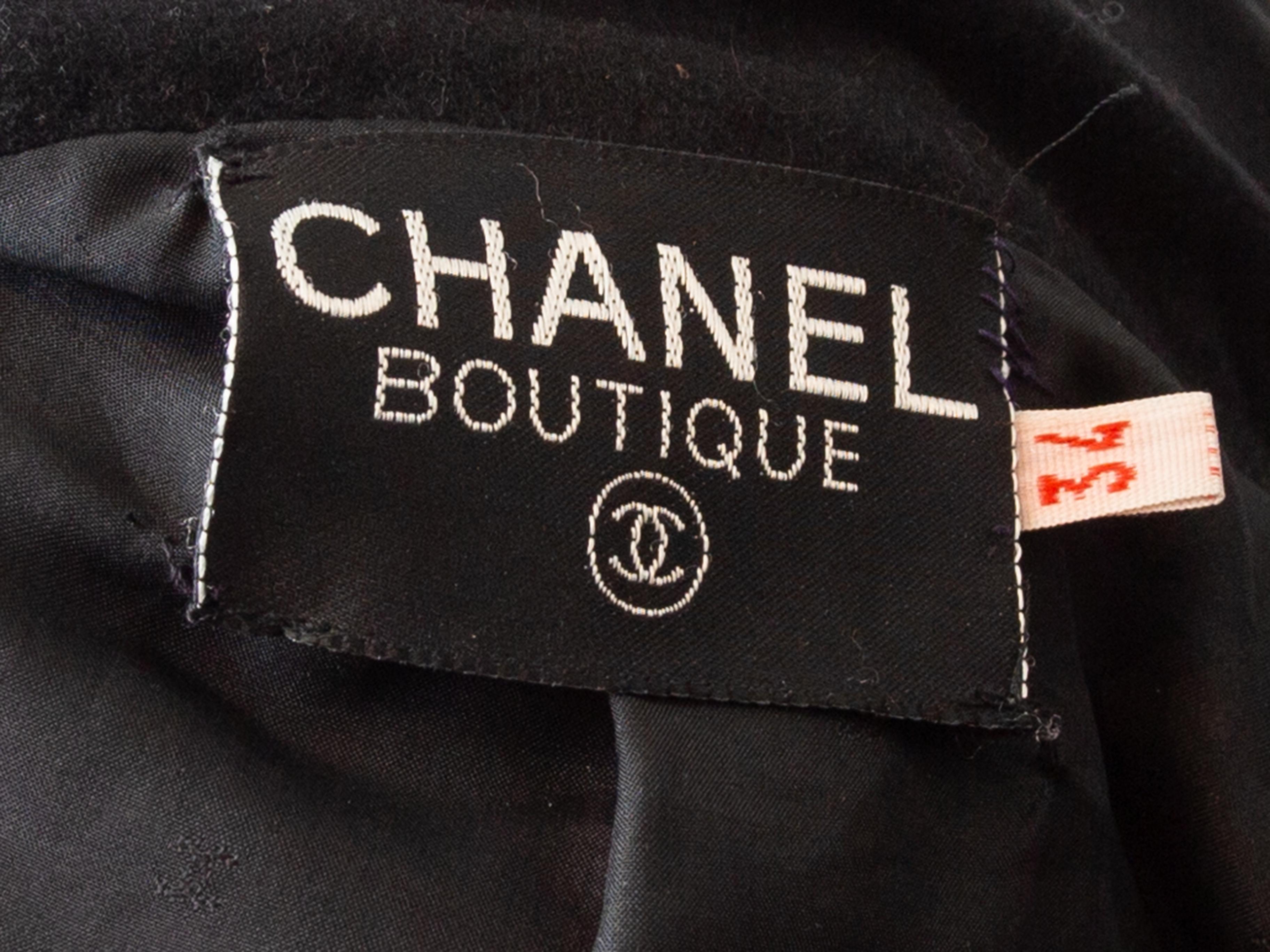 Schwarzer doppelreihiger Blazer aus der Chanel-Boutique Damen