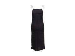 Chanel Boutique Black Fall 1997 Silk Slip Dress