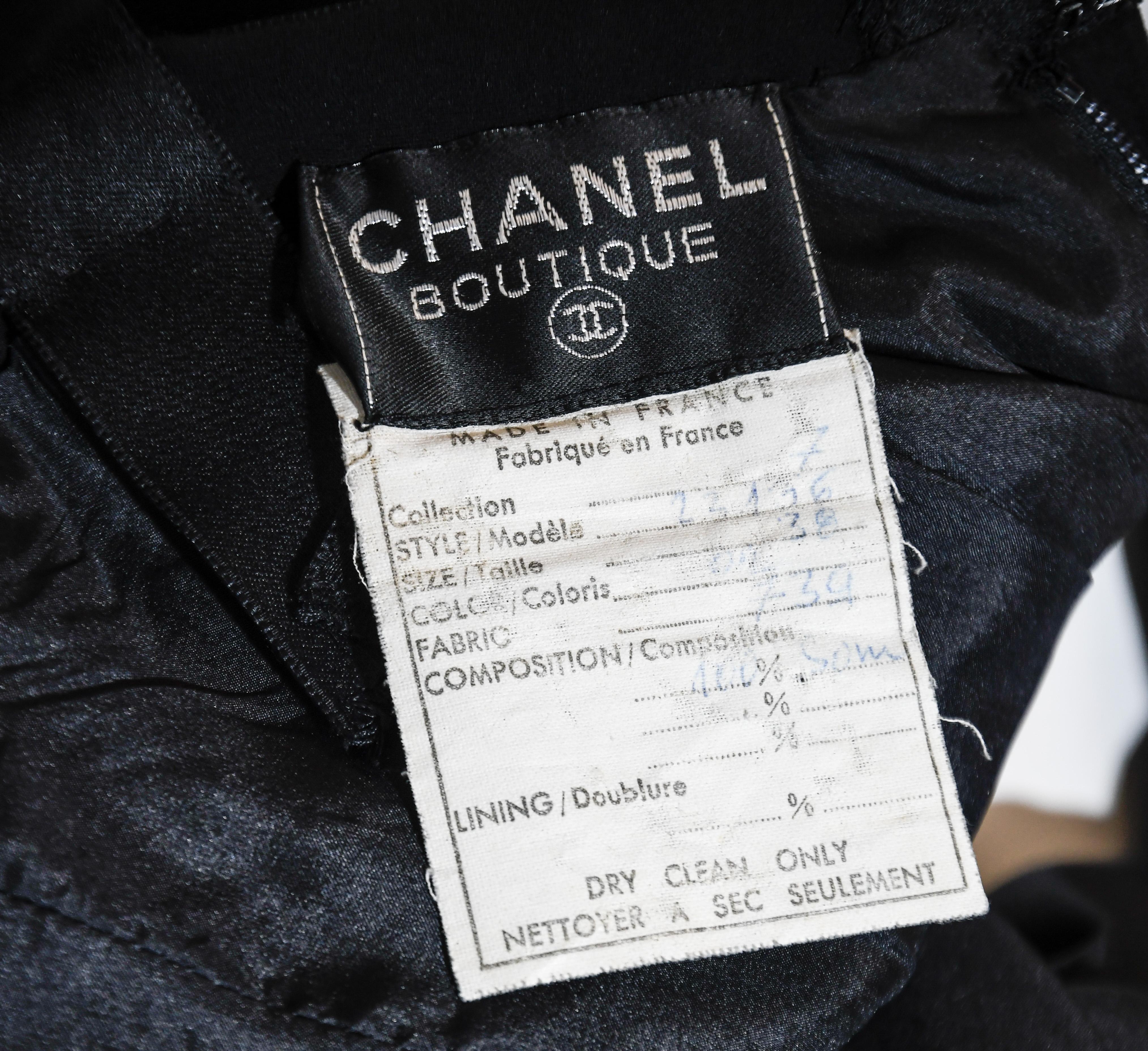 chanel satin dress