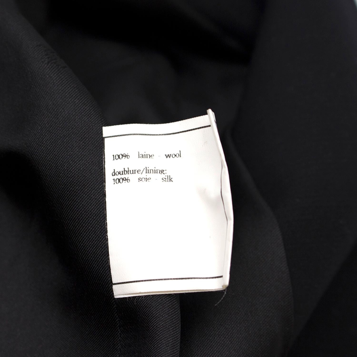 Chanel Boutique Black Lightweight Wool Blazer US size 12 5