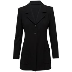 Chanel Boutique Black Wool Blazer